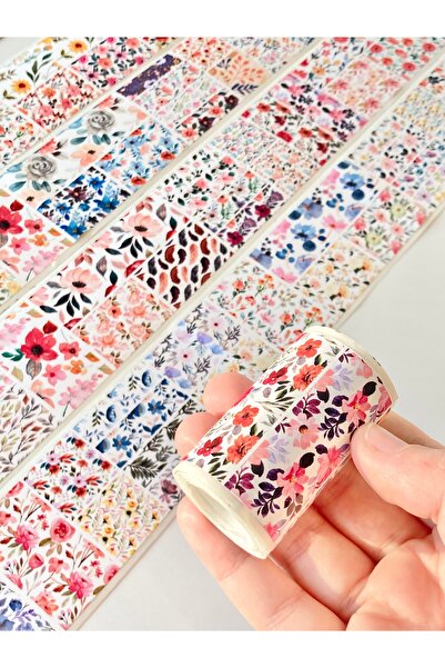 Hume Craft Vintage Çiçek Temalı2 Metre  Washi Bant Washi Tape Bullet Journal ...