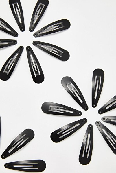 MutluBiDünya 12'li Siyah Çıt Çıt Toka Seti