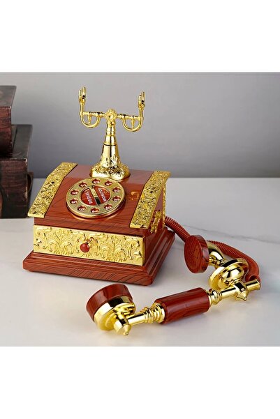 Genel Markalar Nostajik Tasarım Ankesörlü Telefon Müzik Kutusu ve Biblo