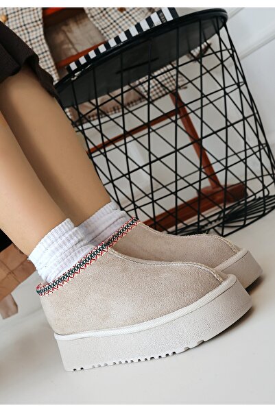 BESKAR Foyk Beige Suede Boots