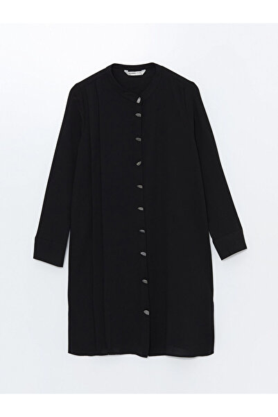 LC Waikiki LCW Grace Siyah Hakim Yaka Kadın Gömlek Tunik