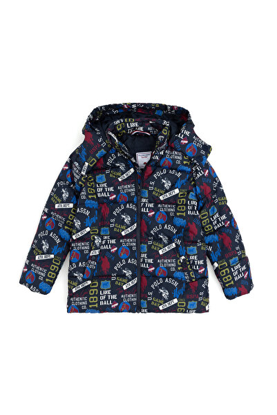 U.S. Polo Assn. معطف للأولاد باللون الأزرق الداكن 50291506 -VR033