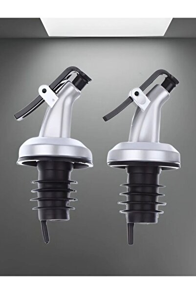 Genel Markalar 2 Adet Kapaklı Şişe Ucu Servis Aparatı Damlalık Yağdanlık Tıpa Tapa Mantar