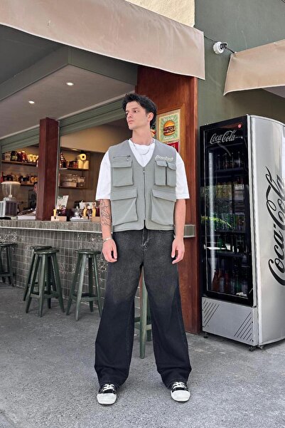 HAFKAGİYİM Khaki Full Pocket Technical Dad Vest