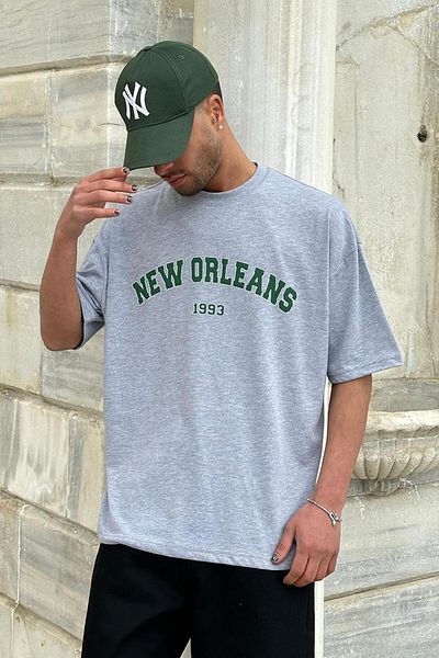 HAFKAGİYİM ΓΚΡΙ Νιου Ορλεάνη 01 PM Oversize T-Shirt