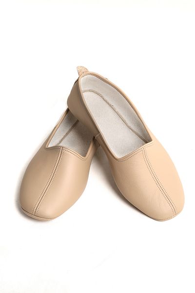 DeriPatiğim 100% Genuine Calfskin Cream? Cotton Lined - Tavaf Booties & Home Booties