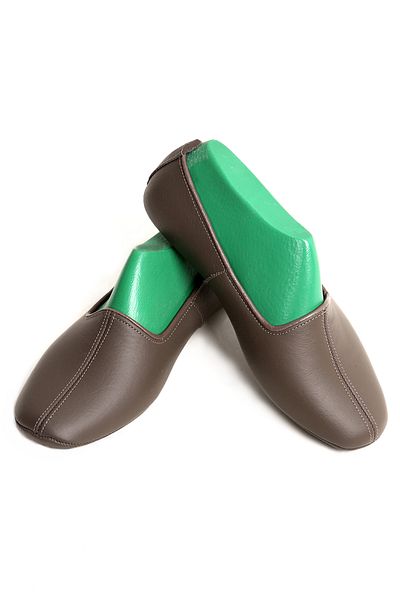 DeriPatiğim Genuine Leather Cotton Lined Soil Home Booties |   Hajj Umrah Tawaf Booties |   Home Office Living Room Shoes