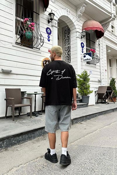 HAFKAGİYİM ΜΠΛΟΥΖΑ ΜΑΥΡΟ Dreamer OUTPLENTY PREMIUM Oversize