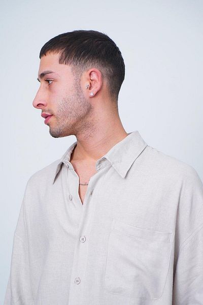 HAFKAGİYİM Πουκάμισο STONE Basic Half Sleeve 1B CH Oversize