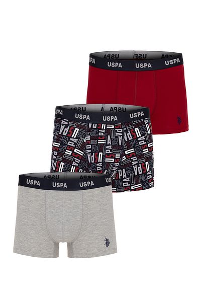 U.S. Polo Assn. Men's Red 3-Pack Boxers 50292839 -Vr030