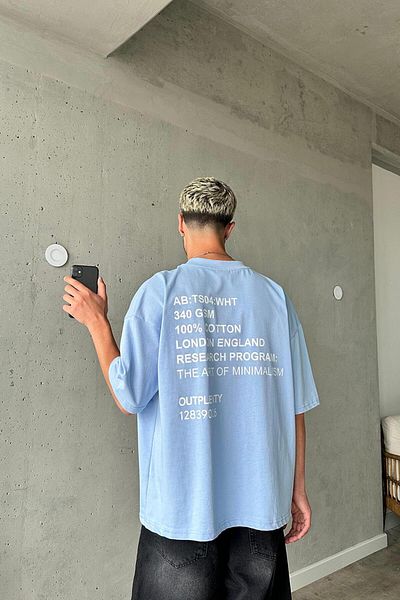 HAFKAGİYİM ΜΠΛΕ Έρευνα OUTPLENTY PREMIUM Μπλουζάκι Oversize