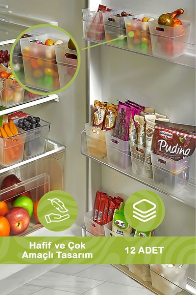 Heredot Mithra Life 12 Pieces Refrigerator Door Organizer and Bathroom Organizer Mit1104