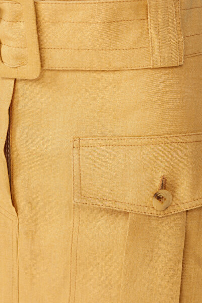 W Collection Hardal Keten Mini Etek