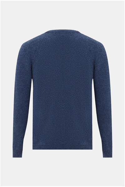 W Collection İndigo Triko Kazak