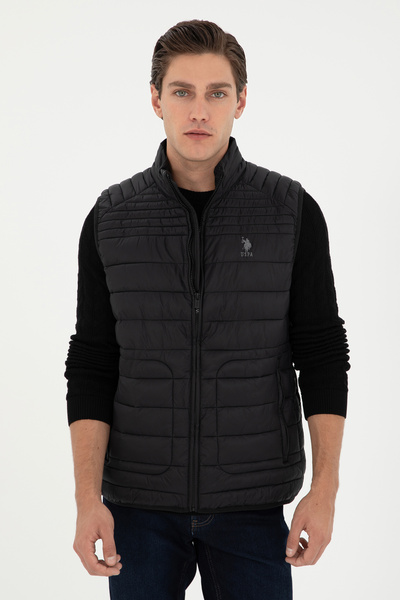 U.S. Polo Assn. Men's Black Vest 50293295 -Vr046