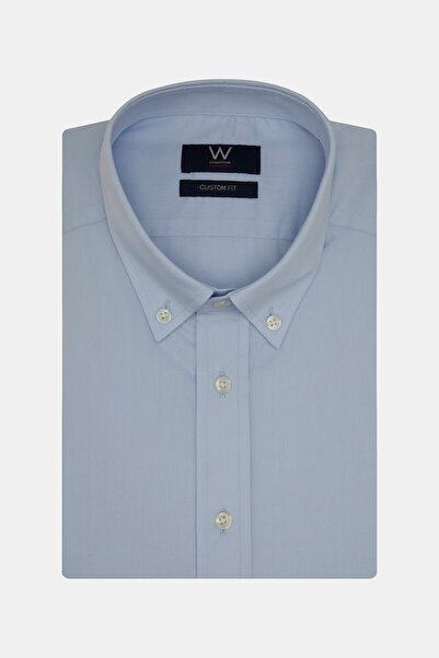 W Collection MAVİ UZUN KOLLU GÖMLEK