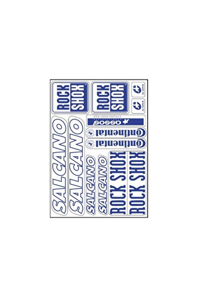Genel Markalar Premıum Salcano Bisiklet Sticker Set Mavi