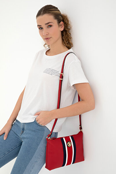 U.S. Polo Assn. حقيبة كروس نسائية حمراء - موديل 50293680 -VR030