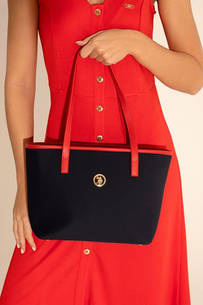 U.S. Polo Assn. حقيبة كتف نسائية باللون الكحلي -50293676-VR033