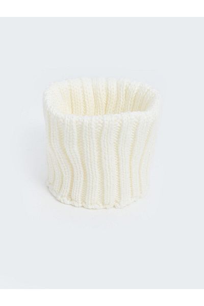 LC Waikiki Lcw Girl's Scarf Beanie and Gloves with Pompom Detail