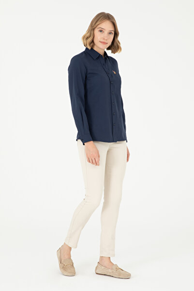 U.S. Polo Assn. Жіночий темно-синій з довгим рукавом Basic Сорочка 50295704VR033