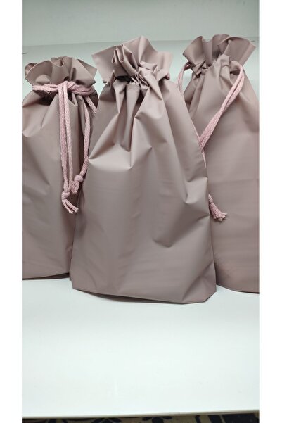 meapuff مجموعة من 3 حقائب مستحضرات تجميل للشاطئ باللون الوردي مقاس 20 × 30 سم