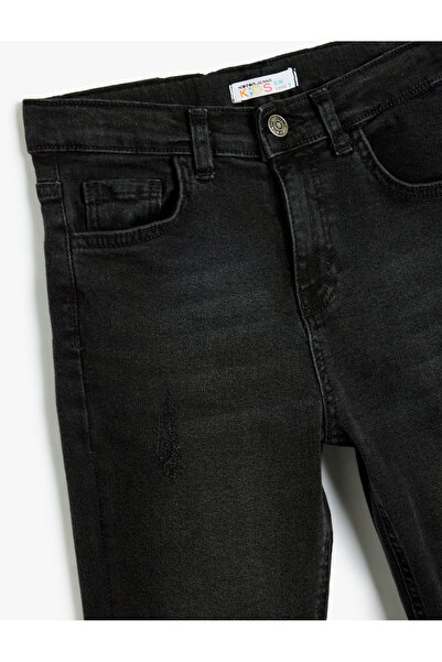 Koton Kot Pantolon Ayarlanabilir Lastikli Pamuklu - Slim Jean