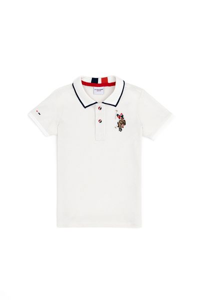U.S. Polo Assn. تي شيرت للأولاد برقبة بولو أساسية من إكرو 50279570 -VR019
