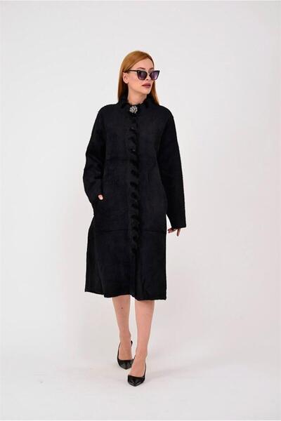 Bohem Stil Palton italian Pula Long Angora (118 CM)