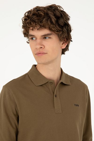 U.S. Polo Assn. Ανδρικό φούτερ Χακί Basic 50295169 -vr027