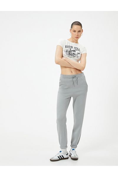 Koton Παντελόνι Jogger με δεμένη μέση και τσέπες