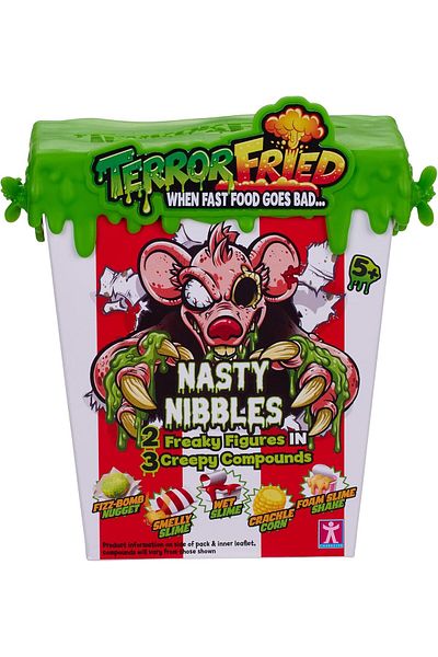 Terror Fried Nasty Nibbles, Gross collectables with Slime, Boys Aged 4-10, Multiple Compound Play