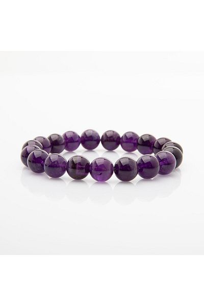 OSMANLI DOĞAL TAŞ Amethyst 10mm Natural Stone Bracelet