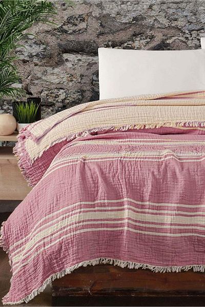 Mulberry Διπλό κουβερλί Buldan Muslin - Πικέ 100% Βαμβάκι