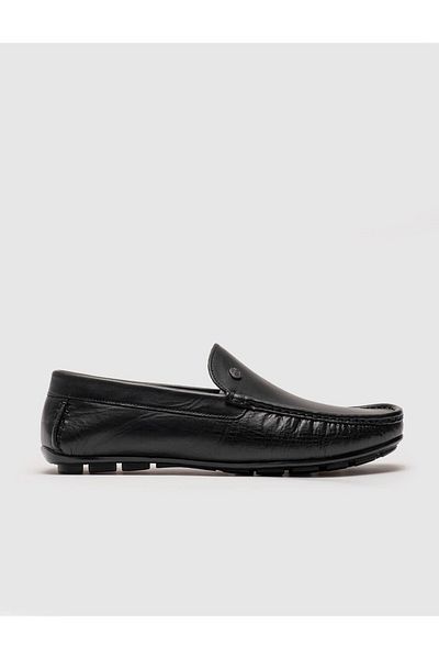 Cabani Genuine Leather Black Men's Shoes