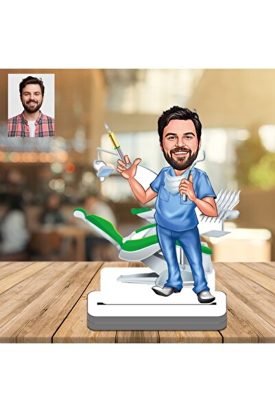 wonderlike Dişçi Dentist 3d Ahşap Biblo,sevgiliye Hediye,doğum Günü Hediyesi