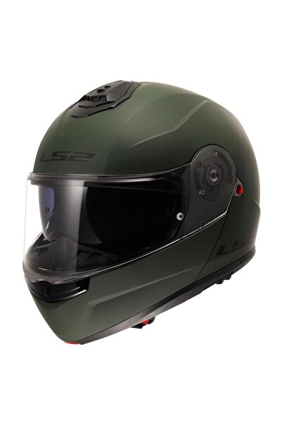 LS2 STROBE 2 MAT YEŞİL ÇENE AÇILIR KASK