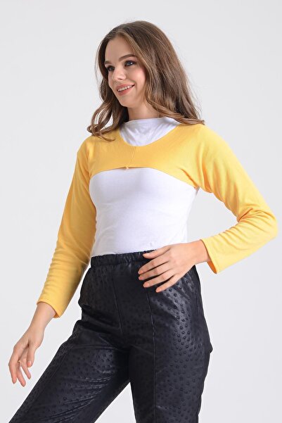 PİNKMARK PINKMARK ΓΥΝΑΙΚΕΙΑ ΕΣΩΡΟΥΧΑ HIJAB ΜΑΚΡΥ ΜΑΝΙΚΙ ΠΑΛΤΟ BOLERO PMBL25545