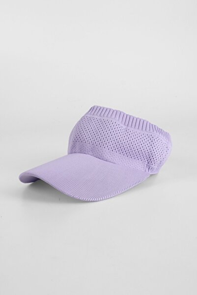 Kapin Lilac Knitwear Visor Tennis Hat