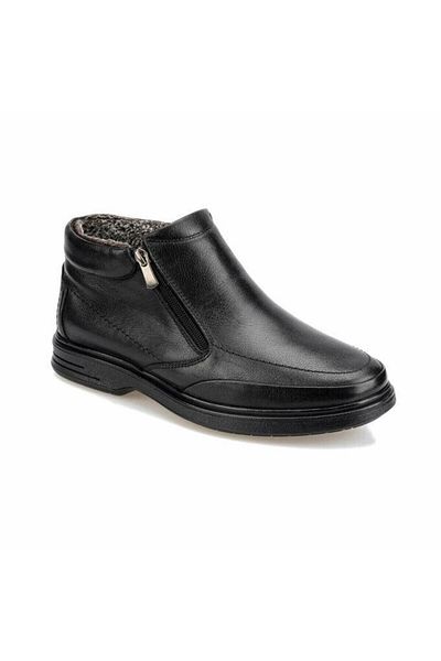 Polaris Ανδρικές μαύρες δερμάτινες μπότες casual - 92. 100615 .μ