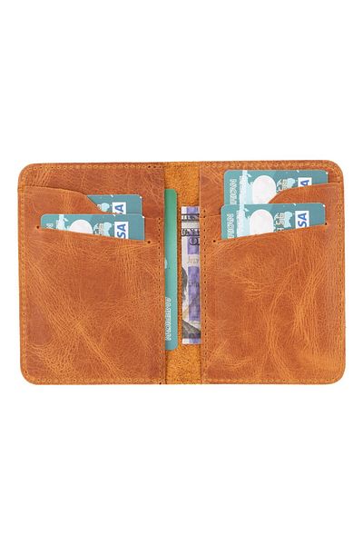 PLM Enrico Slim Leather Card Holder TN11 Caramel