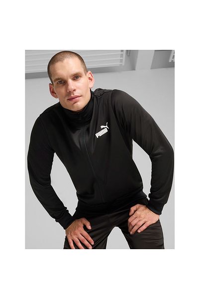 Puma Мъжко черно яке с яка стойка Sports Club Poly