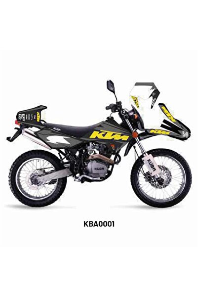 Motiker Kuba Black Cat KTM Tasarım Motosiklet Sticker Etiket Kaplama Modeli