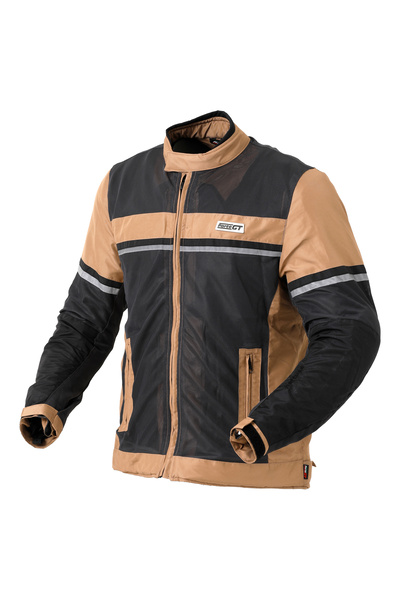 Forte GT Hattuşa Kahverengi Korumalı Yazlık Fileli Motorcu Montu