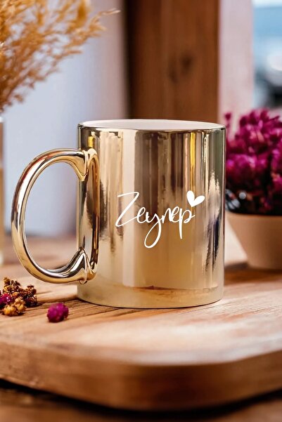 HEDİYEDİYE Kişiye Özel İsimli Gold Kupa Bardak
