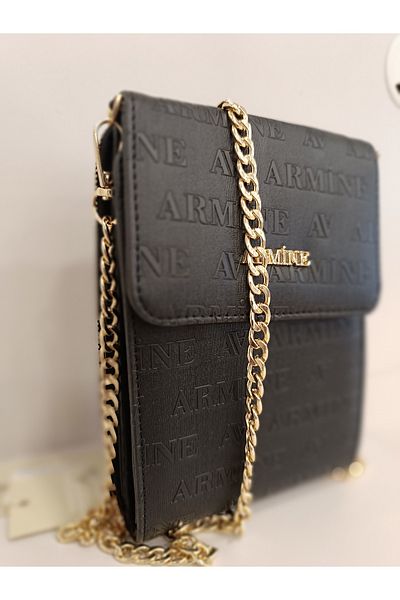 Armine Black Laser Cut 266 Women's Bag