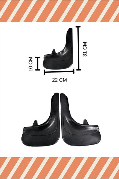 ATALAY TİCARET Hg Toyota Corolla All Cases 2Pcs Dust Cover Mudguard Mudflap