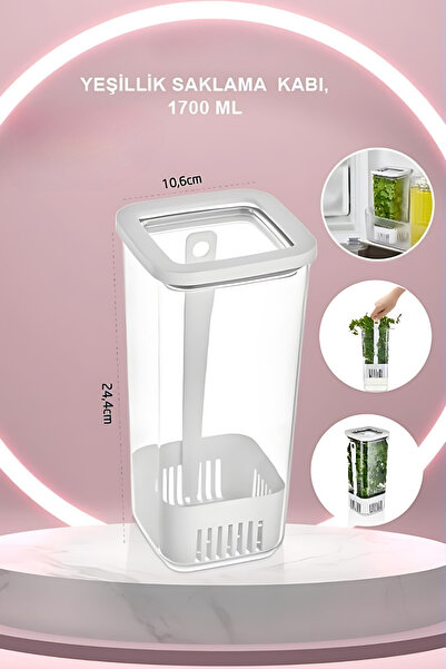 VİP AHMET Vip Ahmet 1700 ml Greenery Storage Container