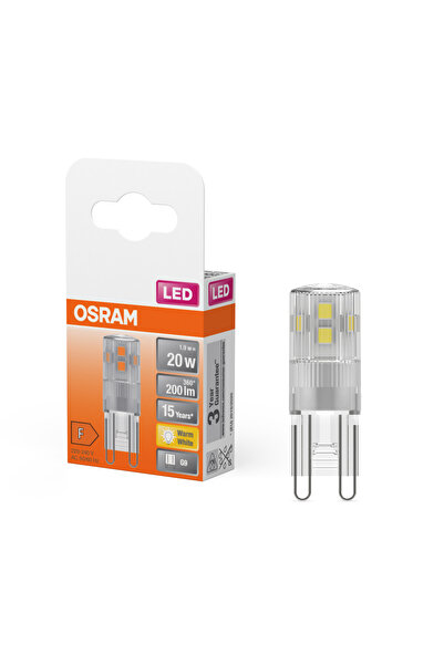 Osram Ledvance 1,9w= 20w G9 Duylu Led Kapsül Ampul/2700k-sarı Işık/200 Lumen