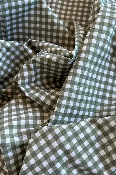 Doray Kumaş Βαμβακερό ύφασμα ποπλίνας με σχέδιο Gingham / DRY 161